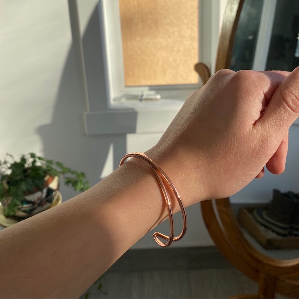 RoseGold cuff bracelet from Tribe Alive
